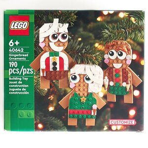 New Sealed LEGO 40642 Christmas Customizable Gingerbread Ornaments 190 pcs